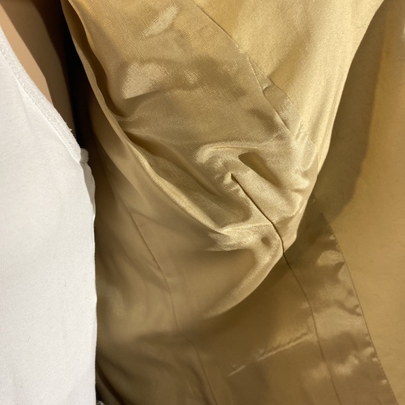 Charles Nolan New York Khaki Blazer Size 4 - Picture 2 of 4